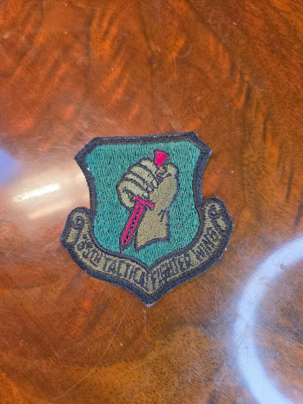 Vintage USAF 35th Tactical Fighter Wing Subdued Embroidered Unit Patch